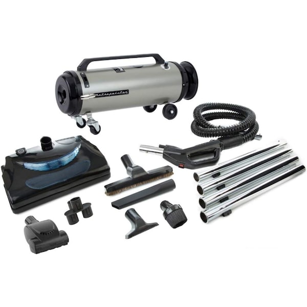 Metrovac Professional Full-Size Canister Vacuum, Electric Power Nozzle, 2-Speed - ADM4PNHSNBF