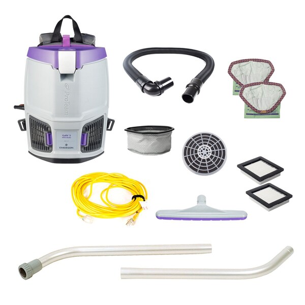 Proteam GoFit 3, 3 qt. Backpack Vacuum w/Two Piece Wand and Xover Tool - 107747