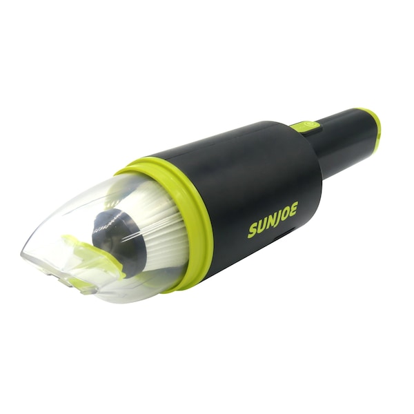 Sun Joe Cordless 8V Handheld Auto Vac w/ HEPA Filter, USB Charger w/L-iON Battery - AJV1000