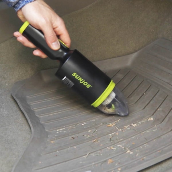 Sun Joe Cordless 8V Handheld Auto Vac w/ HEPA Filter, USB Charger w/L-iON Battery - AJV1000