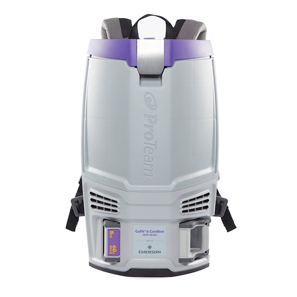 Proteam GoFit 6 Cordless 8Ah, 6 qt. Commercial Backpack Vacuum w/107532 Kit - 107788