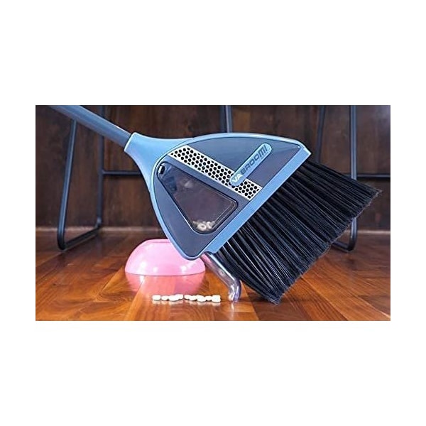 Vabroom 2-in-1 Sweeper with Built-in Vacuum, Combination Cordless Vac, Broom and Dust Pan Set - VABROOM