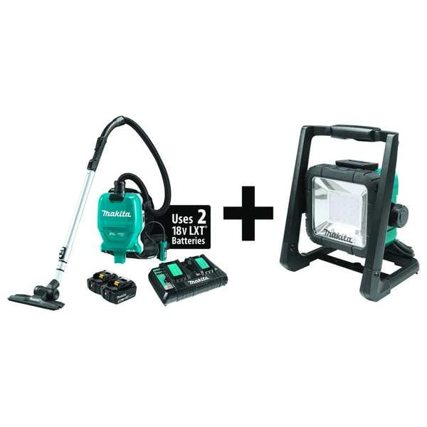 Makita Cordless Vacuum Kit, HEPA Filtration - XCV09PT + DML805