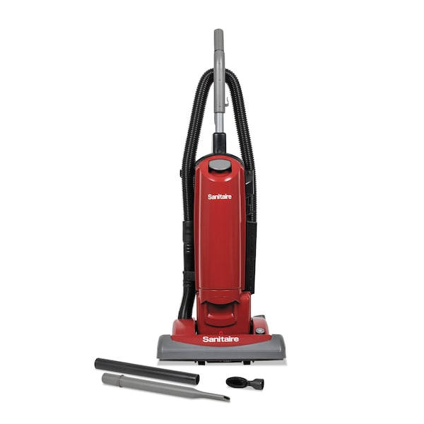 Sanitaire FORCE QuietClean Upright Bagged Vacuum, Sealed HEPA, 23 lb, 4.5qt, Red - SC5815E