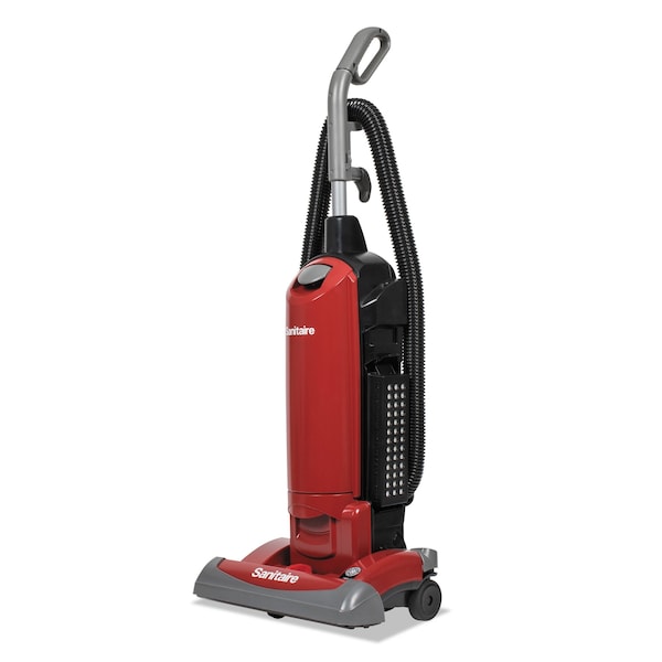 Sanitaire FORCE QuietClean Upright Bagged Vacuum, Sealed HEPA, 23 lb, 4.5qt, Red - SC5815E