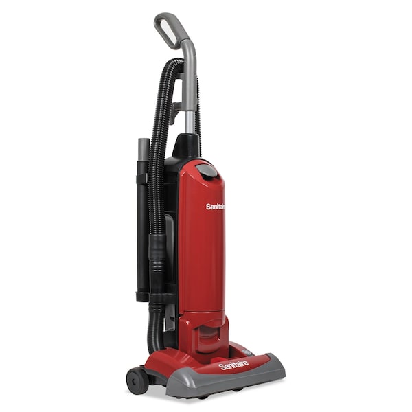 Sanitaire FORCE QuietClean Upright Bagged Vacuum, Sealed HEPA, 23 lb, 4.5qt, Red - SC5815E