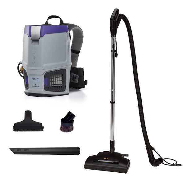 Proteam GoFit 3 PH, 3 qt. Backpack Vacuum w/ Commercial Power Nozzle Kit - 107770