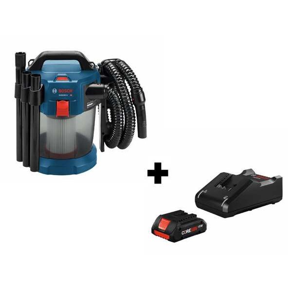 Bosch Cordless Vacuum Kit, 18V - GAS18V-3N+ GXS18V-15N15
