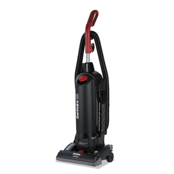 Sanitaire FORCE QuietClean Bagged Upright Vacuum, Sealed HEPA, 17 lb, 4.5qt, Blk - SC5713A