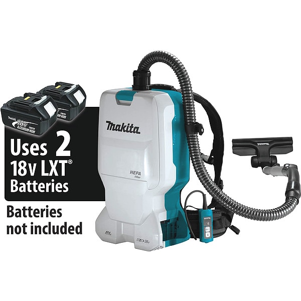 Makita Backpack Dry Vacuum, 18V, 1.6 gal. - XCV17Z