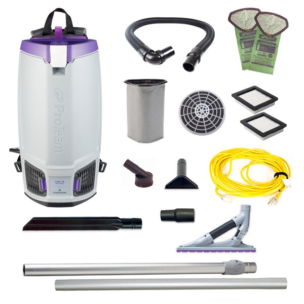 Proteam GoFit 10, 10 qt. Backpack Vacuum w/ ProBlade Carpet Floor Tool Kit - 107690