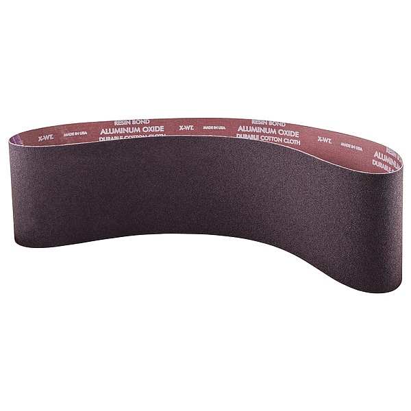 Norton Abrasives Sanding Belt, Recubierto, 6 pulgadas de ancho, 48 pulgadas de largo, 60 granos, Grueso, Óxido de aluminio, R215 Metalite, color café - 78072722575