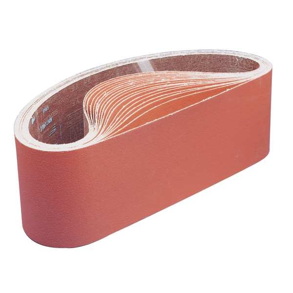 Banda de Lija 3M, Recubierta, 3 1/2 pulgadas de ancho, 15 1/2 pulgadas de largo, Grano 60, Medio, Cerámica, 777F, Naranja - 7000118386