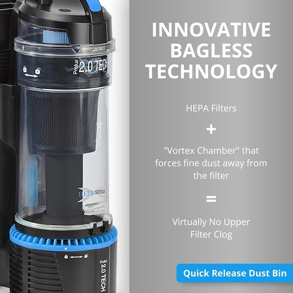 Prolux 2.0 Cordless Bagless Backpack Vacuum with 1 hour Lithium Ion Battery - 19PROLUX2.0C