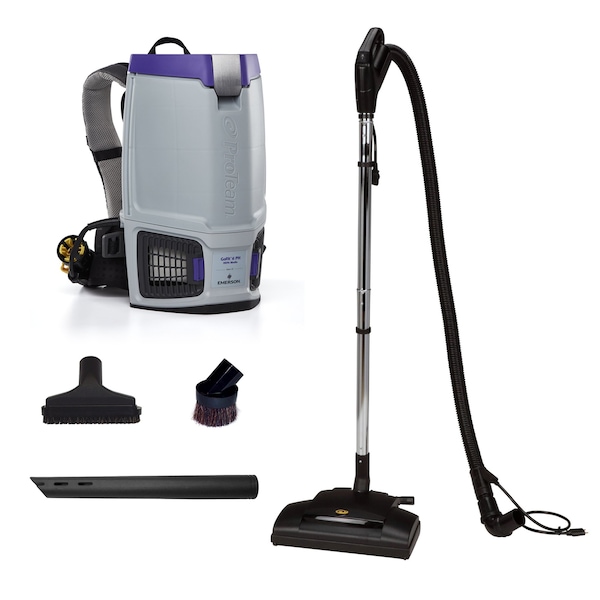 Proteam GoFit 6 PH, 6 qt. Backpack Vacuum w/ Commercial Power Nozzle Kit - 107769