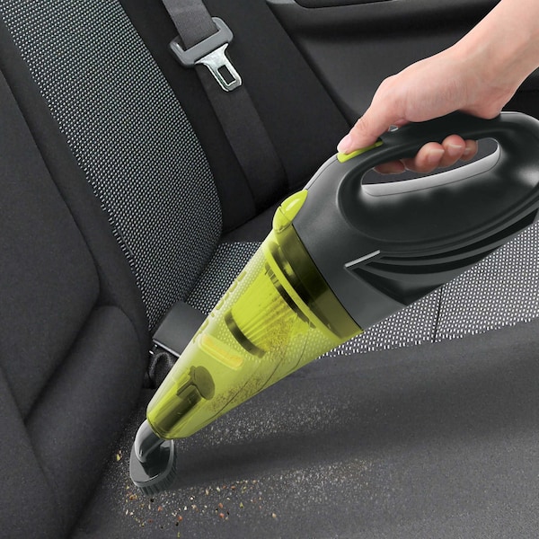 Sun Joe 12-Volt Portable Car Vacuum Cleaner | 16-Ft Cable | Interior Auto Detailing Accessory Kit - ATJ-V501