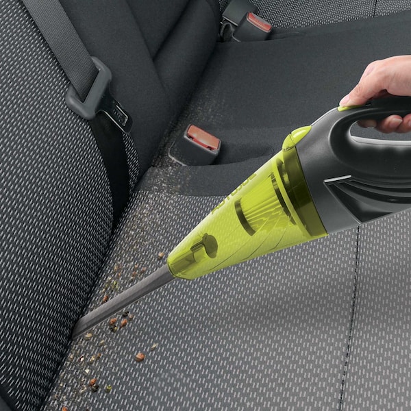 Sun Joe 12-Volt Portable Car Vacuum Cleaner | 16-Ft Cable | Interior Auto Detailing Accessory Kit - ATJ-V501