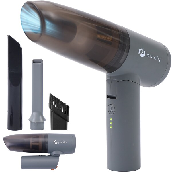 Purely Wireless Vacuum Cleaner & Electric Air Duster for Keyboard, Desktop, and Computer - Gray - C215