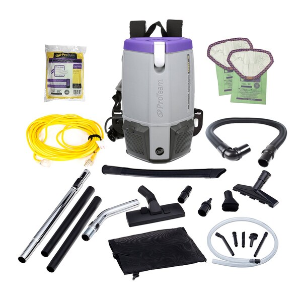 Proteam Super Coach Pro 6, 6 qt. Backpack Vacuum w/ Pest Management Tool Kit - 107371