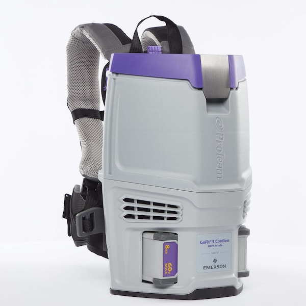 Proteam GoFit 3 Cordless 8Ah, 3 qt. Backpack Vacuum w/ AviationVac 1.5 Tool Kit - 107777