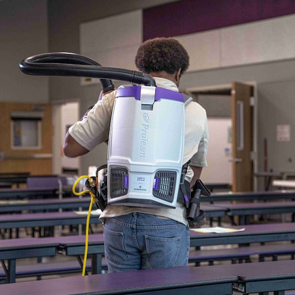 Proteam GoFit 6, 6 qt. Backpack Vacuum w/ 15" Carpet & Hard Surface Sidewinder Tool Kit - 107702