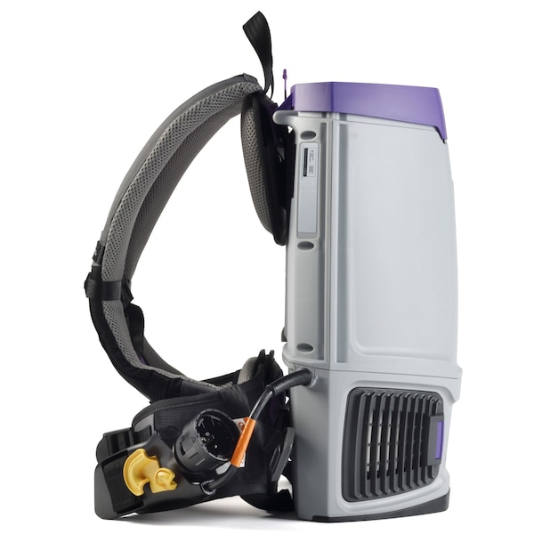 Proteam GoFit 6, 6 qt. Backpack Vacuum w/ 15" Carpet & Hard Surface Sidewinder Tool Kit - 107702