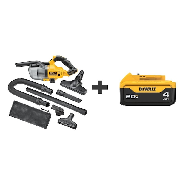 Dewalt Hepa Stick Vac 20V Max w/ Bonus DCB204 - DCV501HB/DCB204