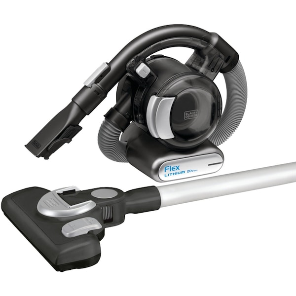 Black & Decker dustbuster(R) Flex(TM) Cordless Hand Vacuum with Floor Head + Pet Hair Brush - BDH2020FLFH