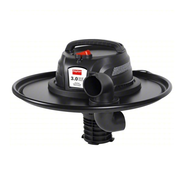 Dayton Electric Drum-Top Head W/ Wet/Dry Vacuum Kit  for 55 gal Drum, 1-7/8 in Dia Hose - 61HV93