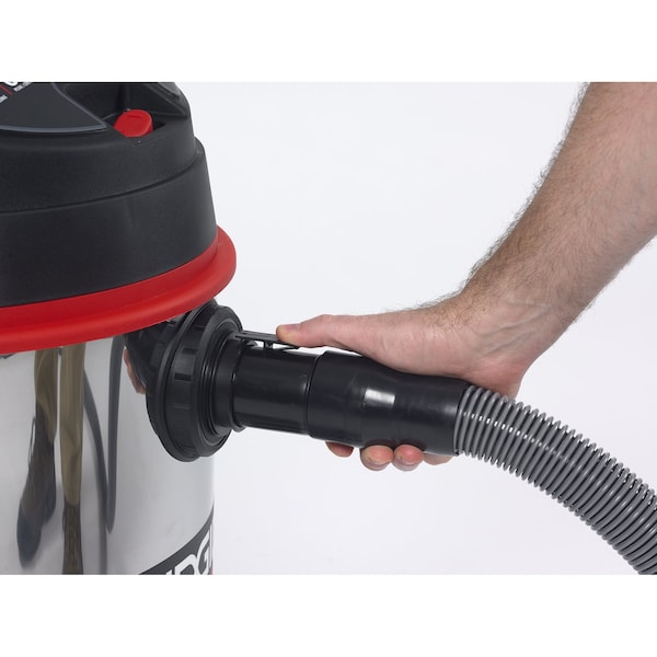 Ridgid Wet/Dry Vacuum, 16 gal., Stainless Steel, Fine Dust Filter, 187 cfm, 65 HP - 50353