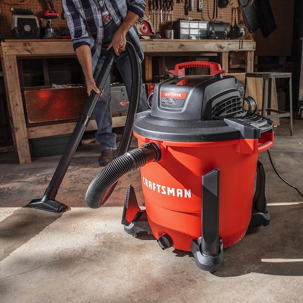 Craftsman 20 Gallon 6.5 Peak HP Wet/Dry Vac, Heavy-Duty Shop Vacuum with Attachments - CMXEVBE17596