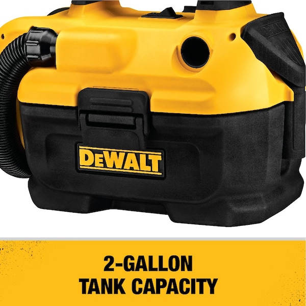 Dewalt 20V MAX(R), Portable Shop Vacuum, 2 gal, HEPA, 31 cfm - DCV580H