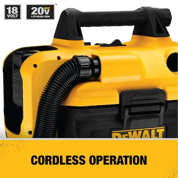 Dewalt 20V MAX(R), Portable Shop Vacuum, 2 gal, HEPA, 31 cfm - DCV580H