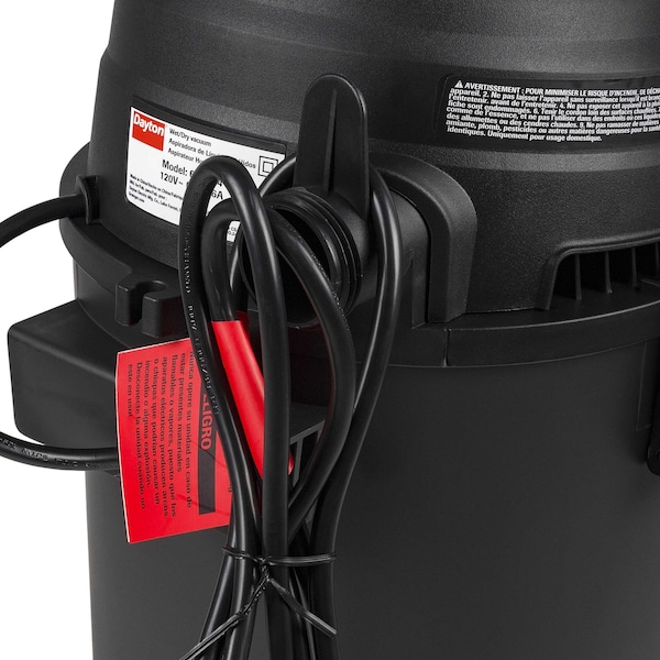 Dayton Shop Vacuum, 3 1/2 gal, 3 hp - 61HV94