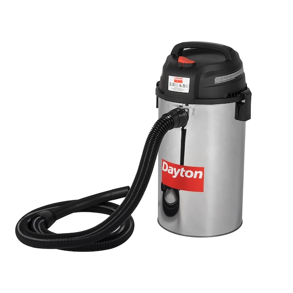 Dayton Shop Vacuum, 3 3/4 gal, 3 1/2 hp - 61HV95