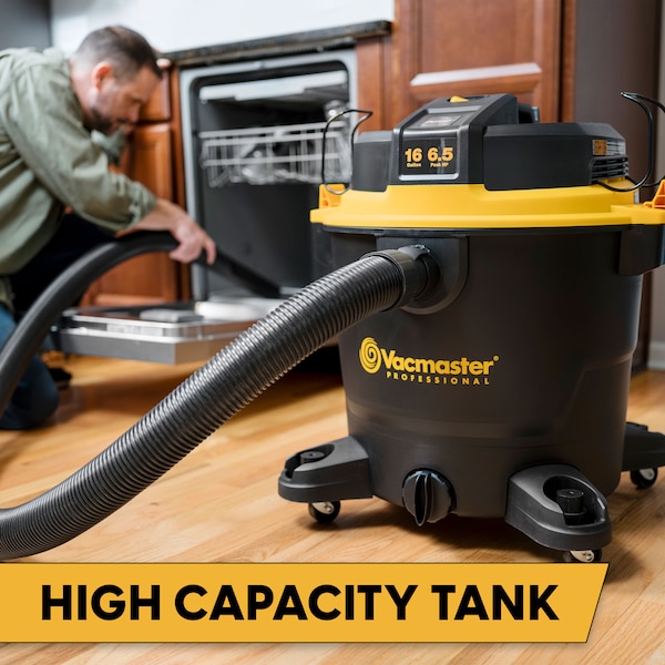 Vacmaster Professional 16-Gallon 6.5 Peak HP Wet/Dry Vacuum - VJH1612PF 0202