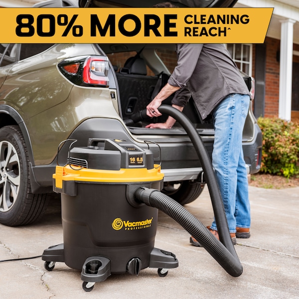 Vacmaster Professional 16-Gallon 6.5 Peak HP Wet/Dry Vacuum - VJH1612PF 0202