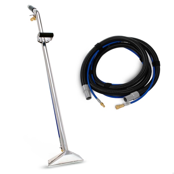 Edic 1033-11003FB Single Jet, 12in SS Wand & 1040AC-HP 15FT Vac/Sol Hose Assy - 1533ACK