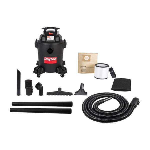Dayton General Purpose Wet/Dry Vacuum, 6 gal, 1,080 W - 61HV81