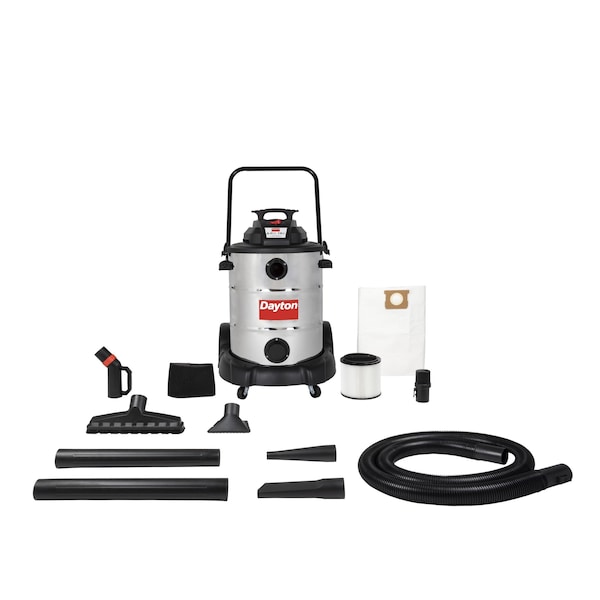 Dayton Contractor Wet/Dry Vacuum, 16 gal, 1,200 W - 61HV87