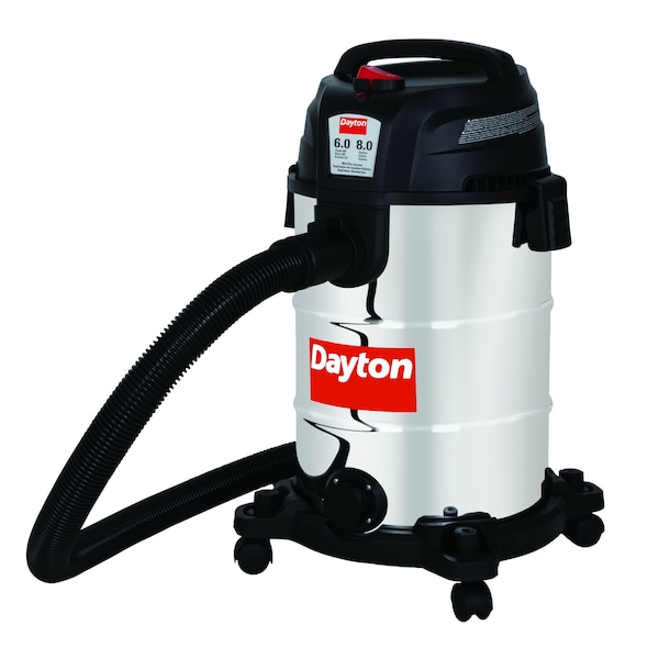 Dayton Wet/Dry Vacuum, 8 gal, 1,200 W - 61HV90