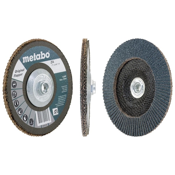 Disco de láminas Metabo Flap Disc 7" Original Flapper 40 5/8"-11 T29 Fiberglass - 629404000