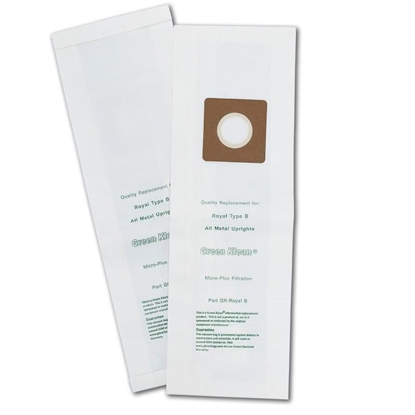 Green Klean Hoovr C1320 Replacement Vacuum Bags, 100PK - GK-ROYB