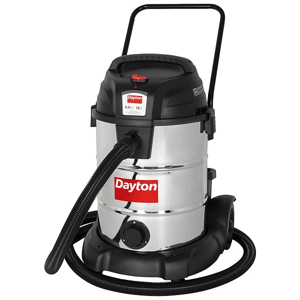 Dayton Wet/Dry Vacuum, 16 gal, 1,200 W - 61HV92