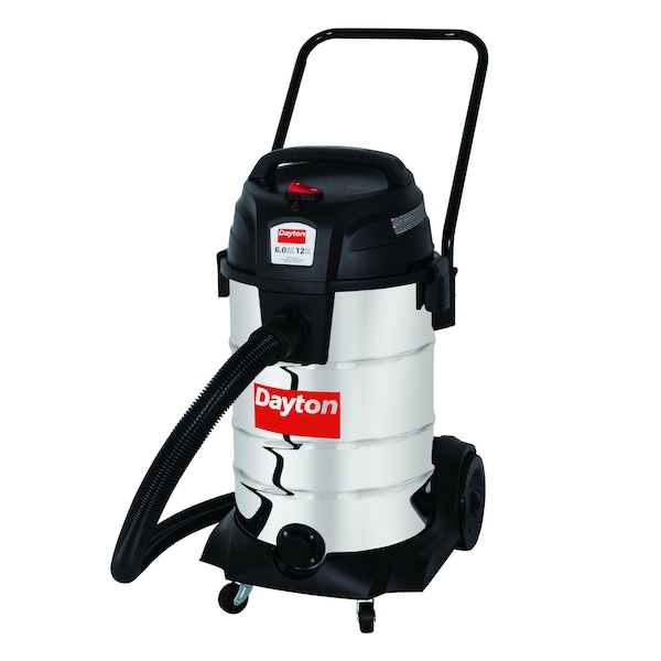 Dayton Wet/Dry Vacuum, 12 gal, 1,200 W - 61HV91