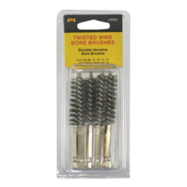 Innovative Products Of America Innovative Products Of America 6 Pc Set Of Twisted Stainless Wire Bore Brushes - IP8080