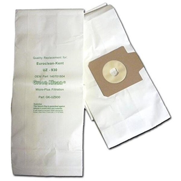 Green Klean Green Klean GK-UZ930 Nilfisk Advance Replacement Vacuum Bags for GD930 & UZ930 Canister Vacs - 10 per Case - Case of 10 - GK-UZ930