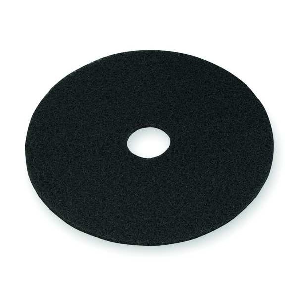 3M Stripping Pad, Stripping, Black, 20 in Dia, Polyester, 5 PK - 7200