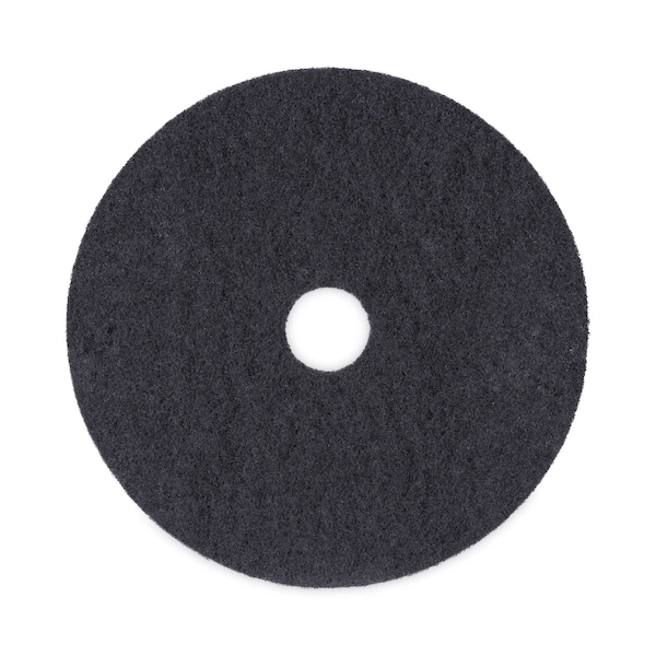 Boardwalk Stripping Floor Pads, 20" dia., Black, PK5 - BWK4020BLA