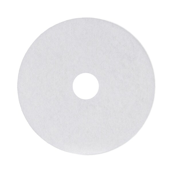 Premiere Pads Polishing Floor Pads, 17", White, PK5 - PAD 4017 WHI
